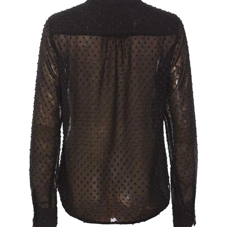 RUE DE FEMME 7168 DOT SHIRT SORT