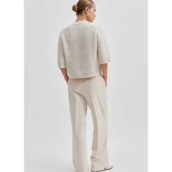 Second Female Andrea Knit Rib Cardigan Pumice Stone