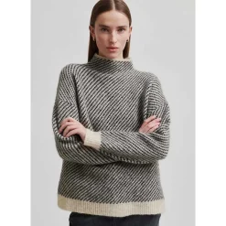 Second Female Capella Knit T-Neck Brazilian Sand