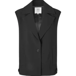 Second Female Fique Oversize Waistcoat Black