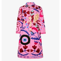 Sissel Edelbo Rose Coat Suzani Embroidery Pink