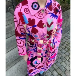 Sissel Edelbo Rose Coat Suzani Embroidery Pink